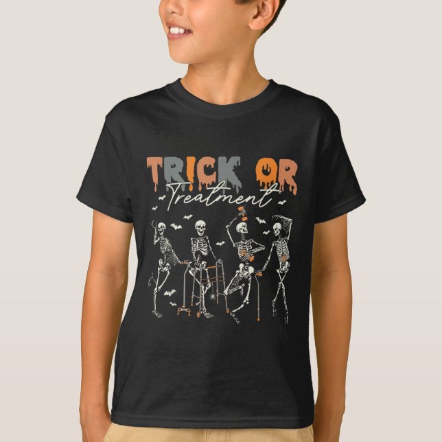 Trick Or Treatment Pt Physical Therapy Therapist H T-Shirt (Vorderseite)