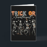 Trick Or Treatment Pt Physiotherapie Therapeut H Karte<br><div class="desc">Trick Or Treatment Pt Physiotherapie Therapeut Halloween</div>