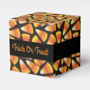 "Trick or Tree Candy Corn Cube Favor" Geschenkschachtel