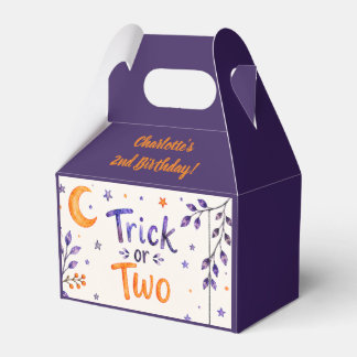 Trick or Two Halloween 2. Geburtstag Süße Party Geschenkschachtel