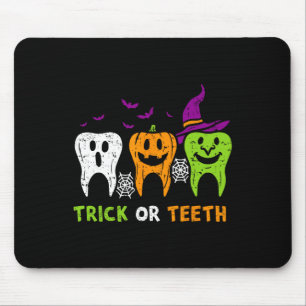 Trick or zeth Funny Dental Squad Halloween Dentis Mousepad