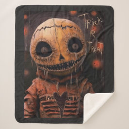 Trick r Treat Skeleton – Spooky Halloween Skeleton Sherpadecke