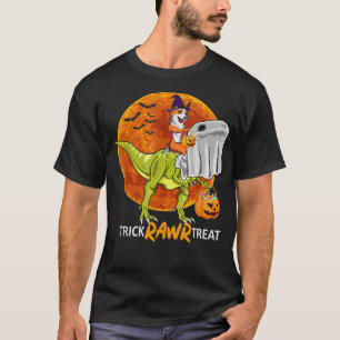 Trick Rawr Leckerei Corgi Ride Dinosaur Halloween T-Shirt