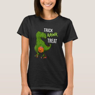 Trick Rawr Leckerei Halloween T Rex Dinosaur Beäng T-Shirt