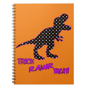 Trick RAWR Leckerei! - Halloween Tyrannosaurus Rex Notizblock