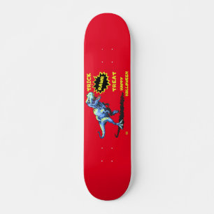 "TRICK RAWR LECKEREI" lustige Halloween Dinosaurie Skateboard