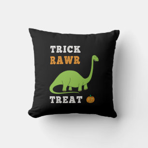 Trick Rawr Leckerei Niedlich Halloween Brontosauru Kissen