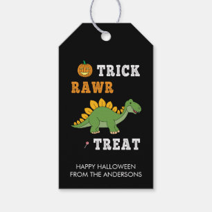 Trick Rawr Leckerei Niedlich Halloween Stegosaurus Geschenkanhänger