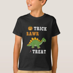 Trick Rawr Leckerei Niedlich Halloween Stegosaurus T-Shirt