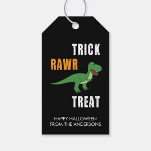 Trick Rawr Leckerei Niedlich Halloween Tyrannosaur Geschenkanhänger