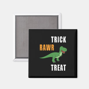Trick Rawr Leckerei Niedlich Halloween Tyrannosaur Magnet