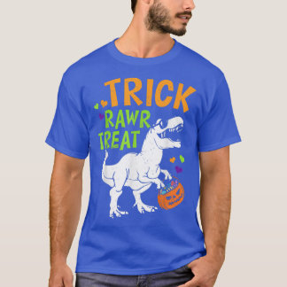 Trick Rawr Leckerei T Rex Dinosaur Pumpkin Basket T-Shirt