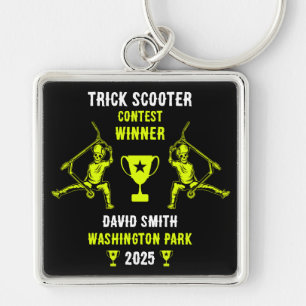Trick Scooter Fahrer Preis Schlüsselanhänger