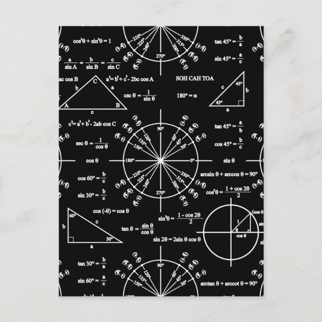 Trick und Dreiecke Postkarte (Vorderseite)