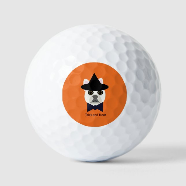 TRICK UND LECKEREI FRENCHIE GOLFBALL (Vorderseite)