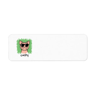 Trickfilm-Clipart Cooles Schwein mit Sonnenbrille