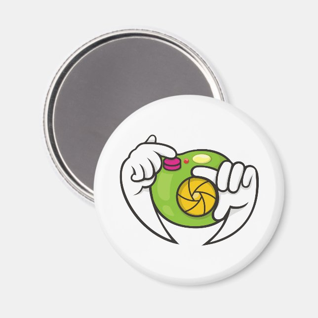 Trickkamera Magnet (Vorderseite/Rückseite)