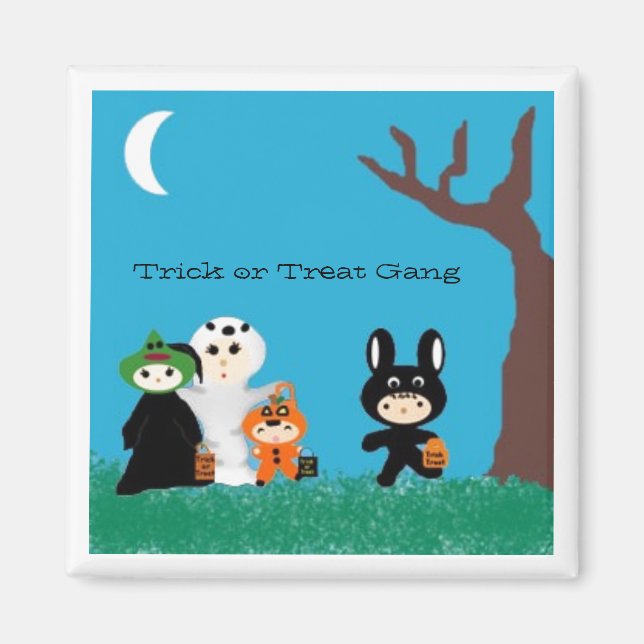 Trickorbehandelten Freunde, Trick oder Treat Gang Magnet (Vorne)
