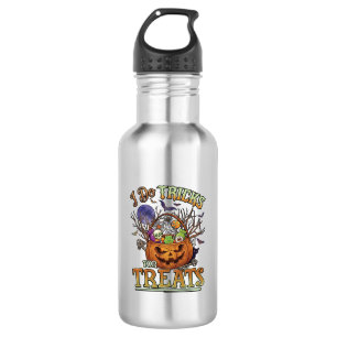 Tricks Behandlungen Halloween Kürbis Korb Süßigkei Edelstahlflasche