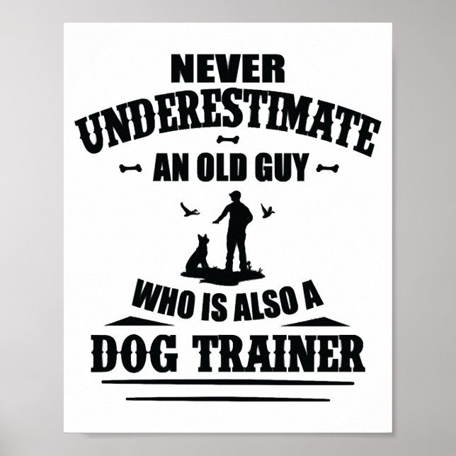 Tricks Dog Training Hunde Dog Trainer Dog School Poster (Vorne)