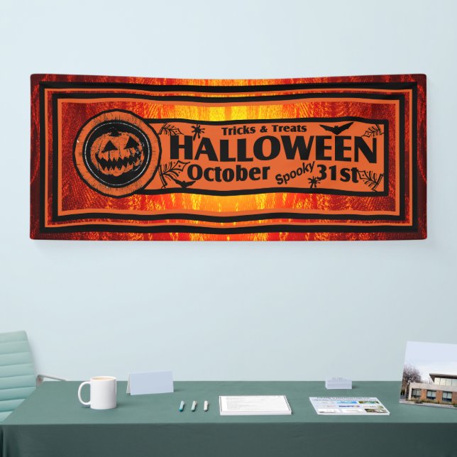 Tricks und Leckereien Halloween Banner (Messe)