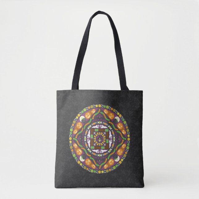 Tricks und Leckereien Mandala All-Over-Print Bag (Vorderseite)