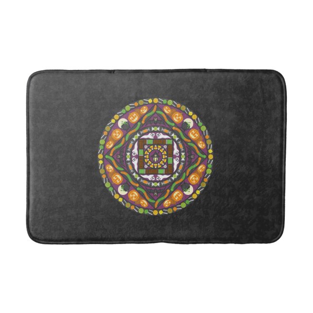 Tricks und Leckereien Mandala Bath Mat Badematte (Vorderseite)