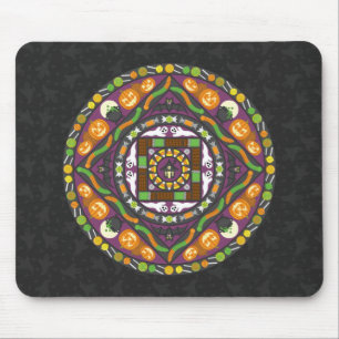 Tricks und Leckereien Mandala Mouse Pad Mousepad