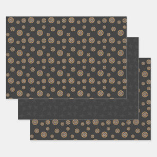 Tricks und Leckereien Mandala Wrapping Paper Set Geschenkpapier Set