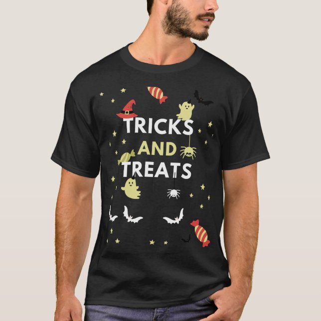 Tricks und Leckereien T-Shirt (Vorderseite)