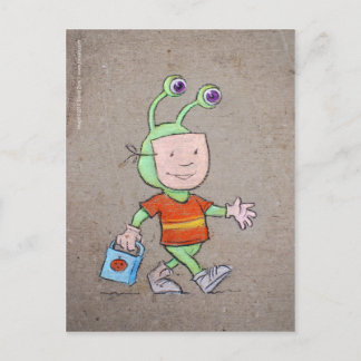 tricksen oder behandeln postkarte