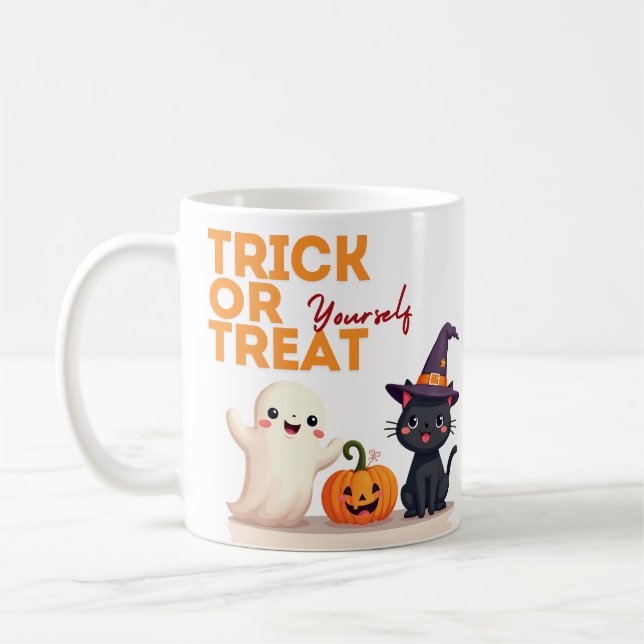 tricksen oder sich selbst behandeln kaffeetasse (Links)