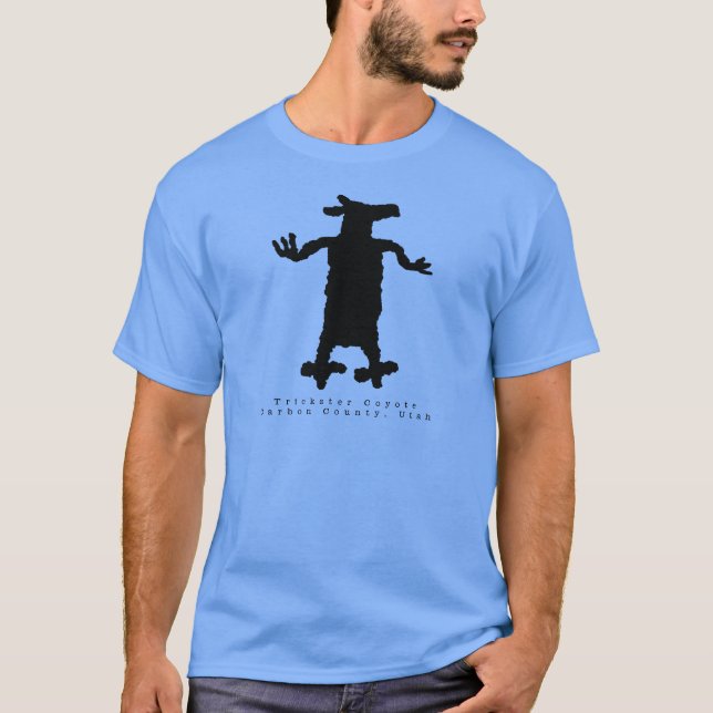 Trickster Coyote Petroglyph T - Shirt (Vorderseite)