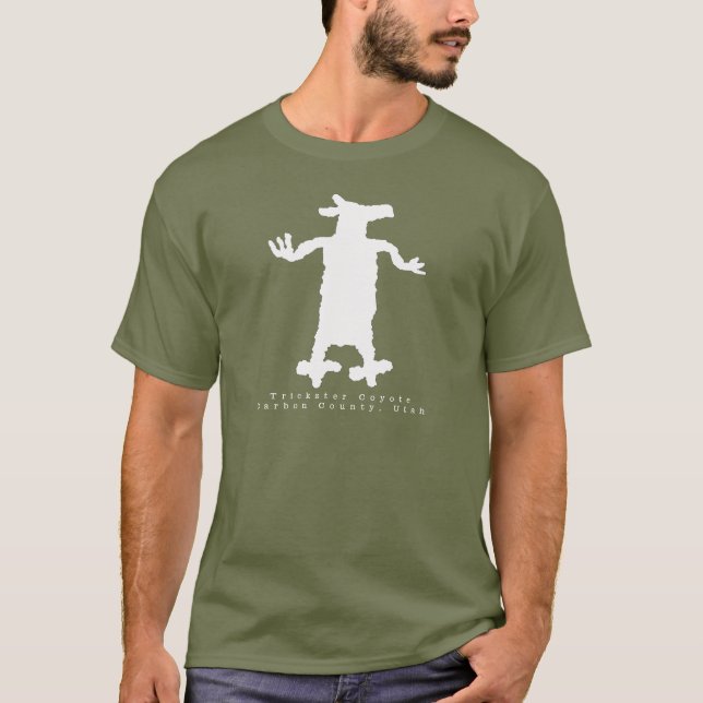 Trickster Coyote Petroglyph T - Shirt (Vorderseite)