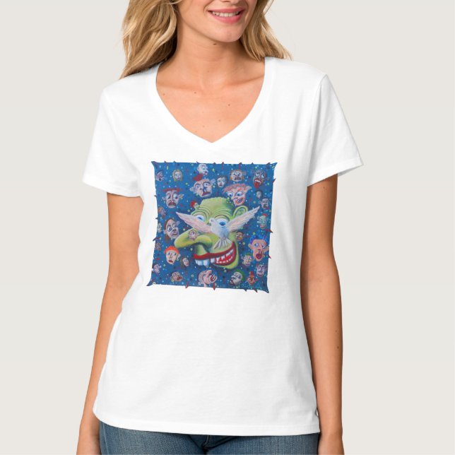 Trickster gegen die Taube T-Shirt (Vorderseite)