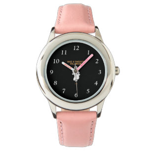 Trickster Ghosts Kids Stainless Steel Pink Watch Armbanduhr
