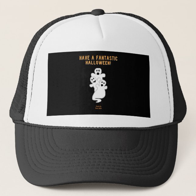 Trickster Ghosts Trucker Hat Truckerkappe (Vorderseite)