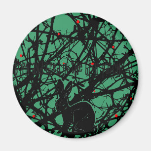 Trickster-Kaninchen im Briar-Flecken Magnet