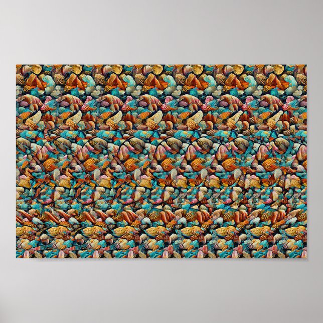 Tricky catch - Versteckter 3D-Druck Poster (Vorne)