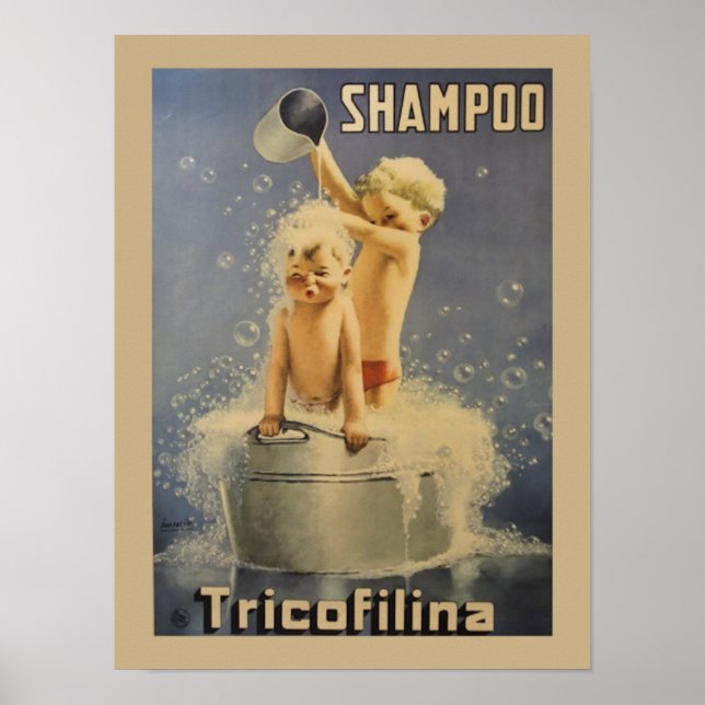 TricoFilina Shampoo Vintage Poster (Vorne)