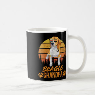 Tricolor Beagle Dog Grandpa Paw Vater Vatertag Kaffeetasse