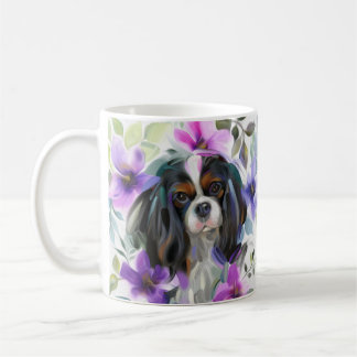 Tricolor Cavalier Art Tasse| lila Kaffeetasse