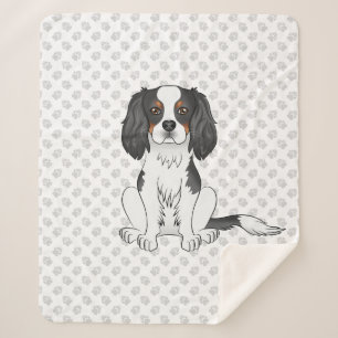 Tricolor Cavalier King Charles Spaniel Hund & Pfot Sherpadecke