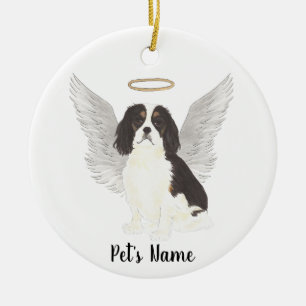 Tricolor Cavalier King Charles Spaniel Mitgefühl  Keramik Ornament