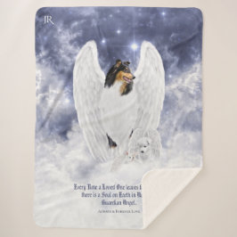 Tricolor Collie Angel & Cherubim, Dog Heaven - Sherpadecke