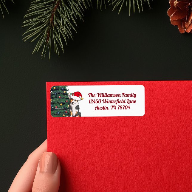 Tricolor Corgi Christmas Tree Rücksendeadresse (Von Creator hochgeladen)