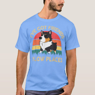 Tricolor Corgi Ive Got Freunde in Low-Place Gesche T-Shirt