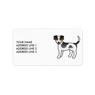Tricolor Dänisch-Schwedischer Farmhund & Text Adressaufkleber