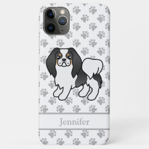 Tricolor-Japan-Chin-Cartoon-Hund & Name Case-Mate iPhone Hülle