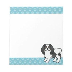 Tricolor-Japan-Chin-Cartoon-Hund Notizblock